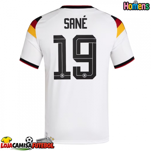 Camisa de Futebol Alemanha Leroy Sane #19 Equipamento Principal Mundo 2026 Manga Curta